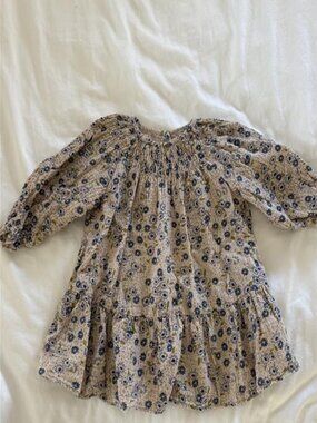 Zara Kids Long Sleeve Floral Dress- 12-18M